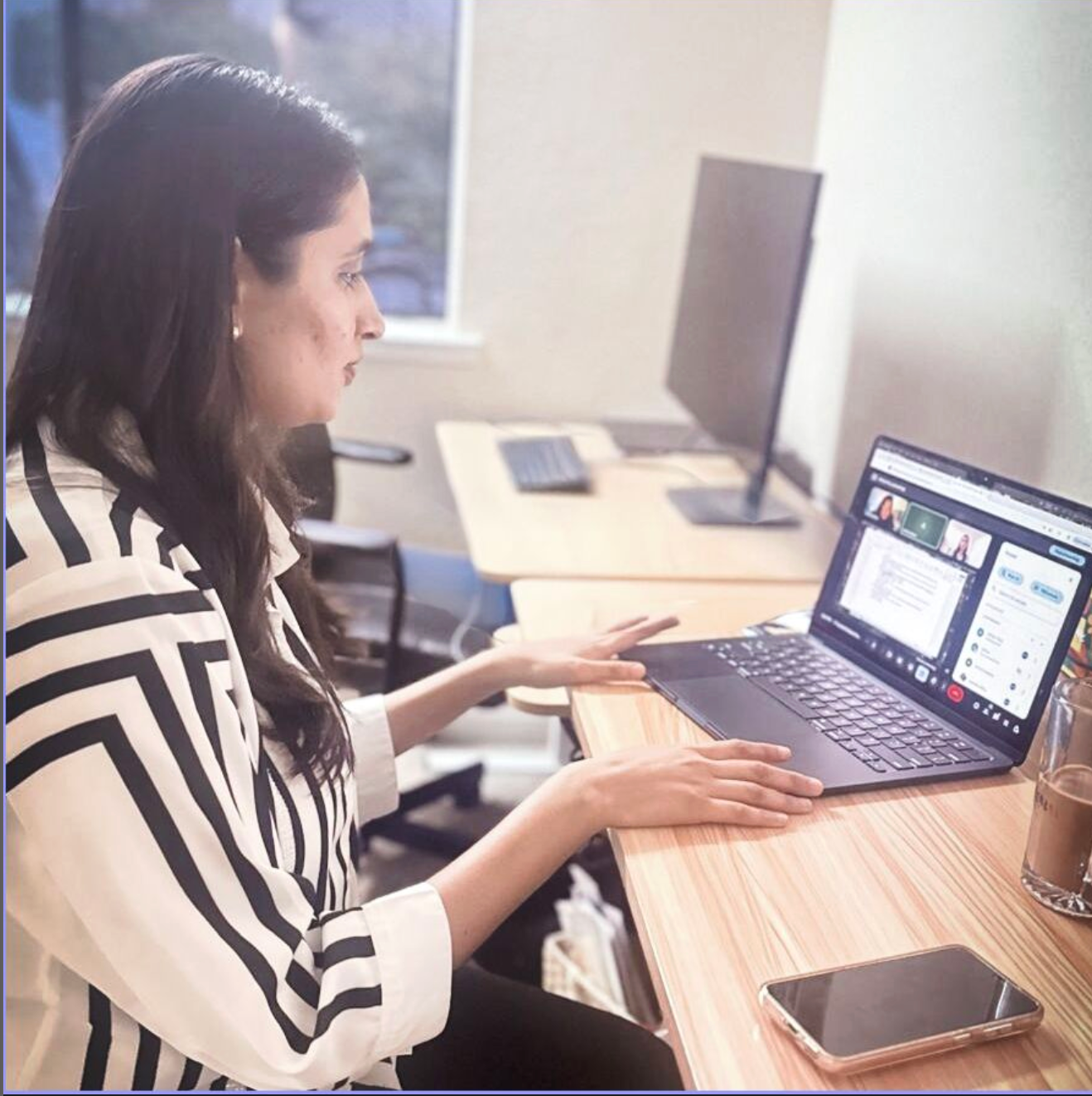 Alifiya Parekh facilitating a virtual learning session